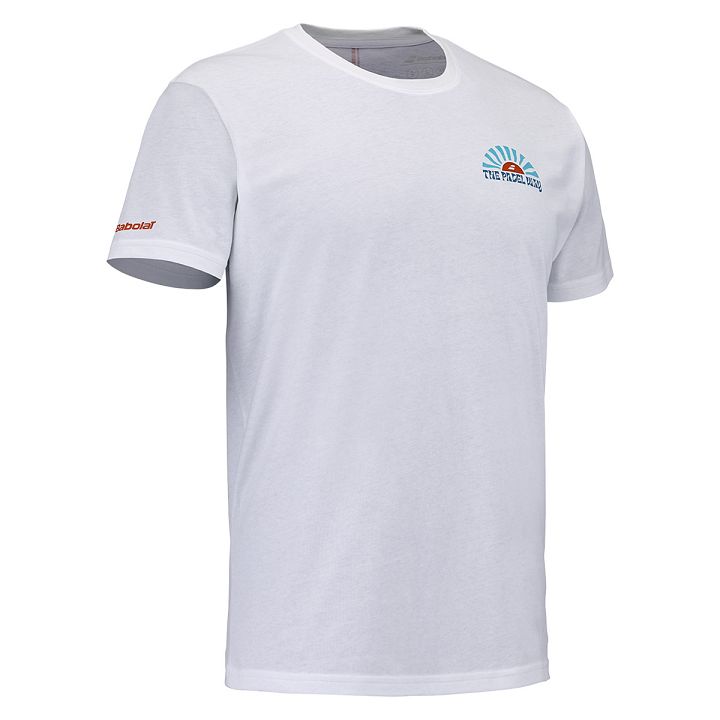 Babolat Padel Performance Cotton Tee White